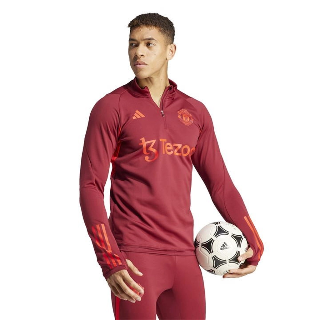 Adidas Originals Manchester United Drill Top 2023 2024 Adults - Red
